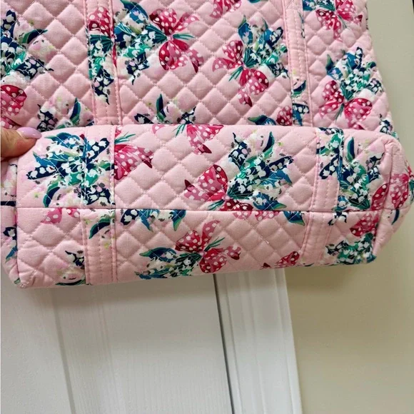Vera Bradley Pink Quilted Floral Tote - Picture 3 of 5